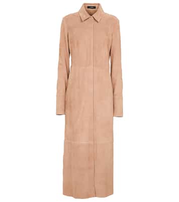 Robe longue Casia en daim | Joseph