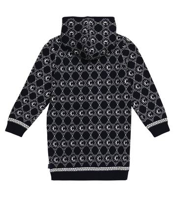 Robe en coton et laine intarsia | Chloé Kids