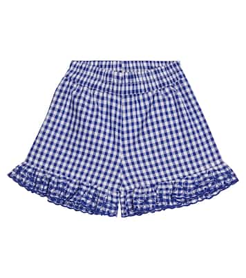 Baby gingham cotton shorts | Monnalisa