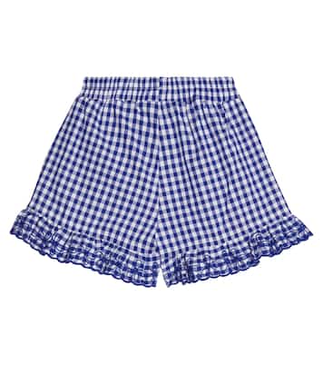 Baby gingham cotton shorts | Monnalisa