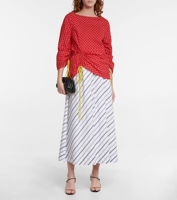 Kariertes Top aus Seide | Tory Burch