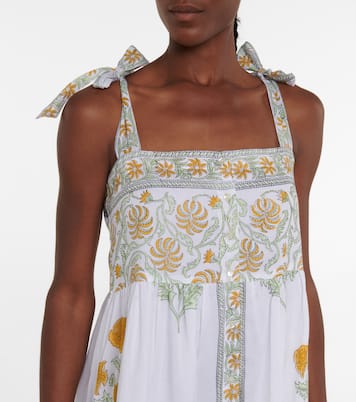 Robe midi en coton à fleurs | Juliet Dunn