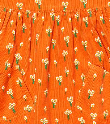 Robe en velours côtelé à fleurs | Stella McCartney Kids