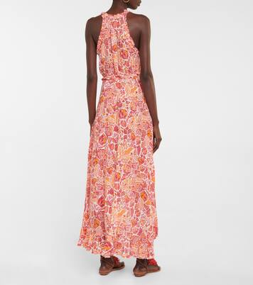 Robe longue Tamara imprimée | Poupette St Barth