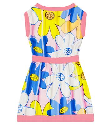 Floral satin and cotton dress | Moschino Kids