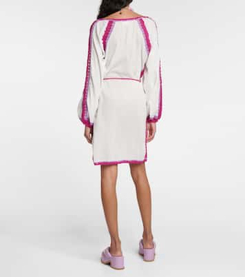 فستان قصير من القطن Penelope | Anna Kosturova