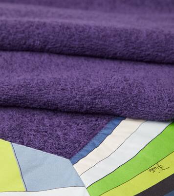 Printed cotton beach towel | Pucci