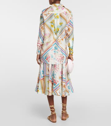 Bedruckte Bluse Halcyon aus Seide | Zimmermann