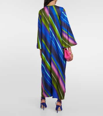 Cafetan Citylight Stripes en soie | Dorothee Schumacher