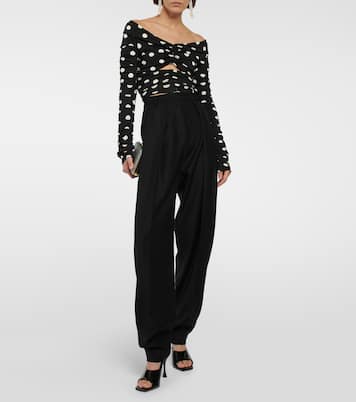 Verzierte Pantoletten aus Lackleder | Magda Butrym