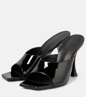 Verzierte Pantoletten aus Lackleder | Magda Butrym