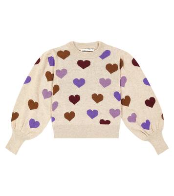 Hearts intarsia wool-blend sweater | The New Society