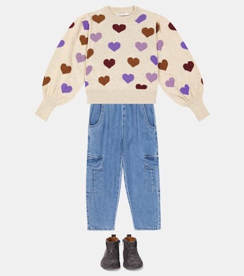 Hearts intarsia wool-blend sweater | The New Society