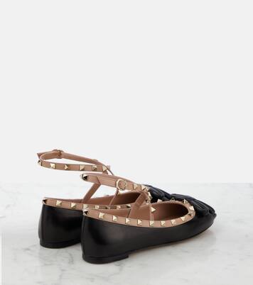 Bailarinas Rockstud de piel  | Valentino Garavani