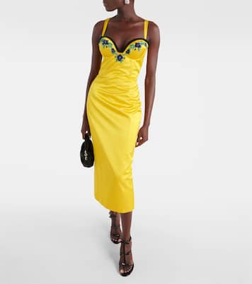 Robe midi Iris en velours | Miss Sohee