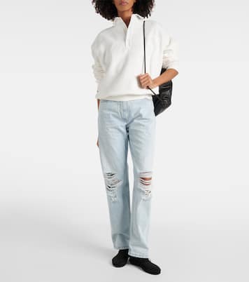 Ankle Boots Tyler aus Veloursleder | The Row