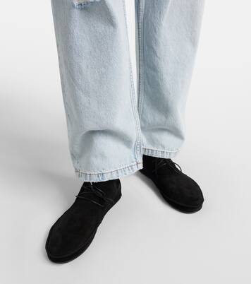 Ankle Boots Tyler aus Veloursleder | The Row