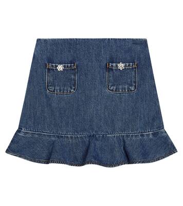 Cotton denim skirt | Self-Portrait Kids