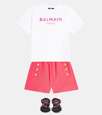Logo rubber sandals | Balmain Kids