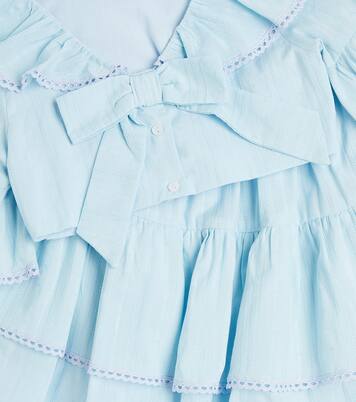 Bow-detail poplin shirt and skirt set | Patachou