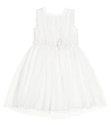 Floral-appliqué tulle dress | Patachou