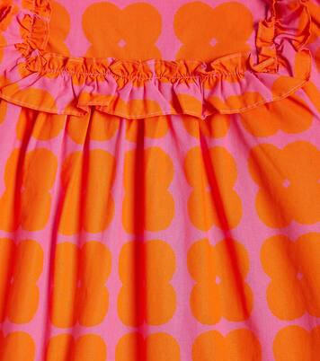 Clover ruffle-trimmed cotton dress | Jellymallow