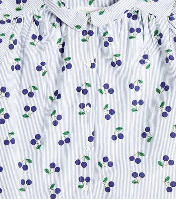 Adele printed cotton poplin blouse | Bonpoint