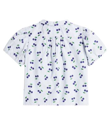 Adele printed cotton poplin blouse | Bonpoint