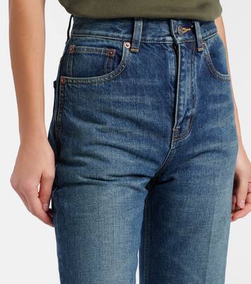 Clyde high-rise straight jeans | Saint Laurent