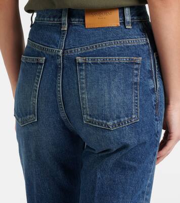 Clyde high-rise straight jeans | Saint Laurent