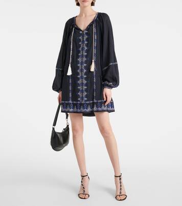 Robe Parsley brodée en coton | Marant Etoile