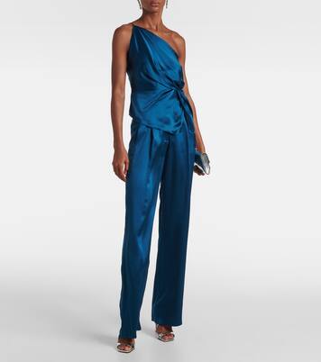 One-Shoulder-Top aus Seidensatin | The Sei