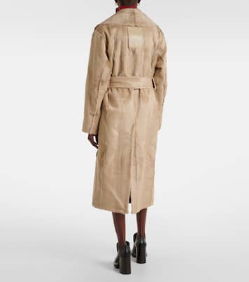 Shearling trench coat | Burberry