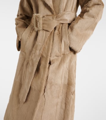 Shearling trench coat | Burberry