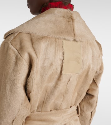 Shearling trench coat | Burberry