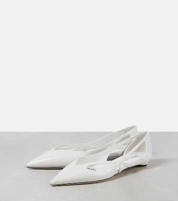 Leather ballet flats | Prada