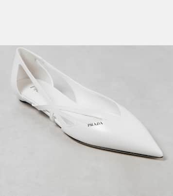 Leather ballet flats | Prada