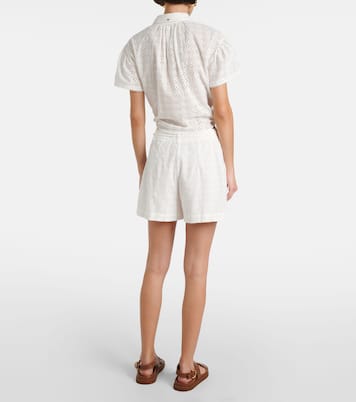 Camicia Cycas in cotone sangallo | Poupette St Barth