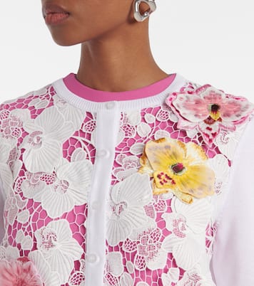 Cardigan aus einem Baumwollgemisch | Oscar de la Renta