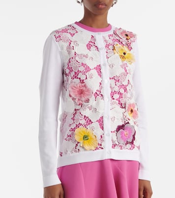 Cardigan aus einem Baumwollgemisch | Oscar de la Renta