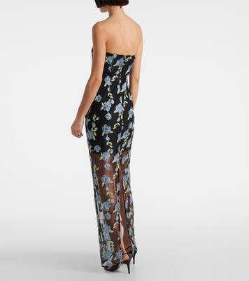 Robe en résille à fleurs | Rotate