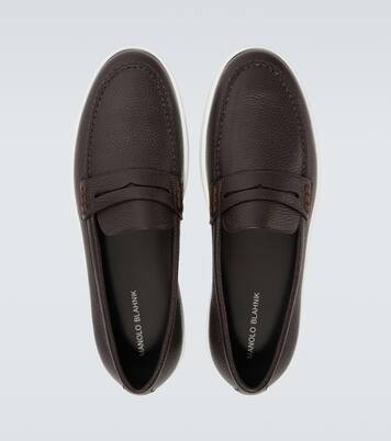 Ellis leather boat shoes | Manolo Blahnik