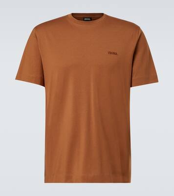 Logo embroidered cotton jersey T-shirt | Zegna