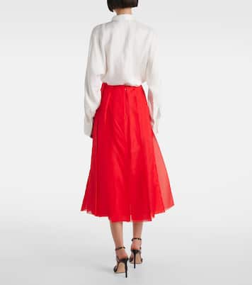 Jupe midi en soie | Altuzarra