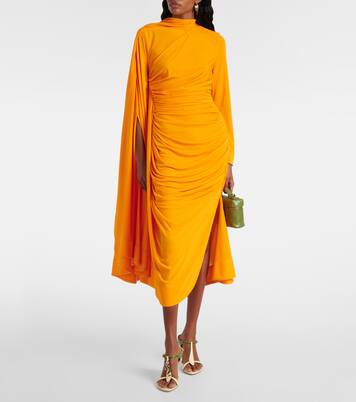 Draped jersey maxi dress | Bottega Veneta