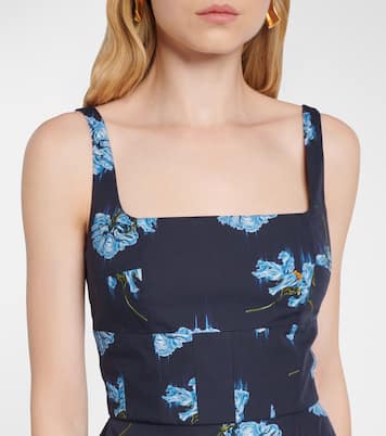 Bedrucktes Midikleid aus Baumwolle | Emilia Wickstead