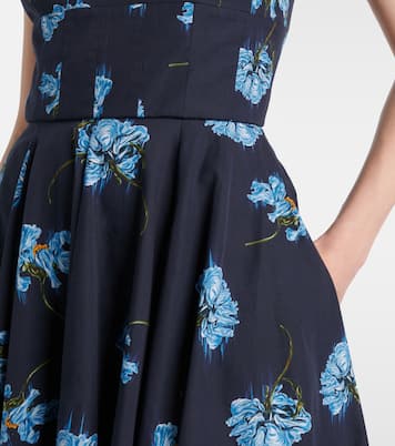 Bedrucktes Midikleid aus Baumwolle | Emilia Wickstead