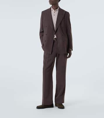 Amo linen canvas suit pants | Saman Amel