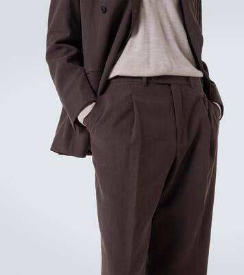Amo linen canvas suit pants | Saman Amel