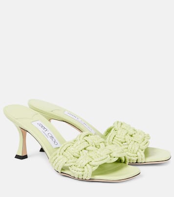Pantoletten Chara 70 aus Raffiabast | Jimmy Choo